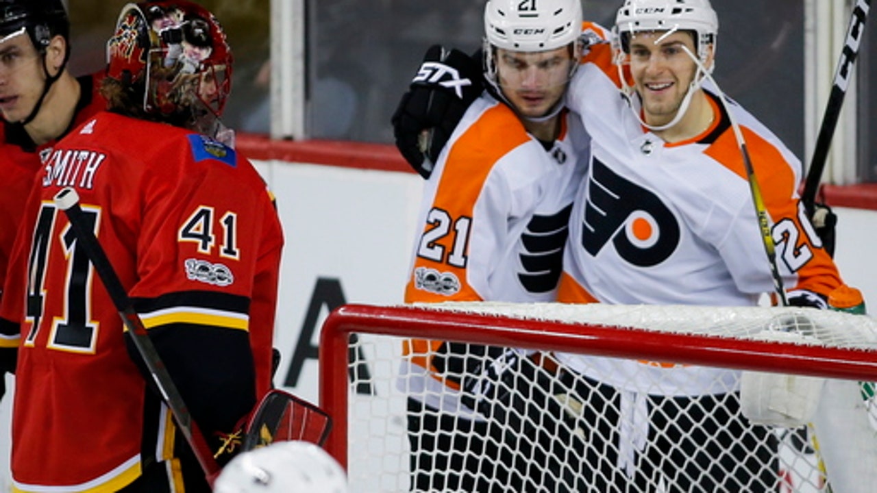 Flyers snap 10-game skid with 5-2 win over Flames (Dec 04, 2017)